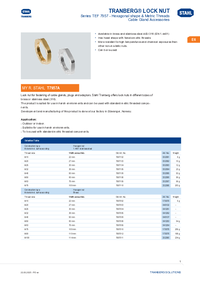 Thumbnail of document Product overview tranberg R lock nut tef 7957 en gb rstahl 20176